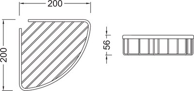 Полка для ванной Aquatek AQ4906BG