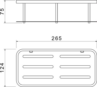 Полка для ванной Aquatek AQ4936BG