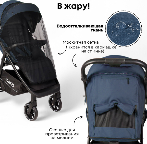 Детская прогулочная коляска Bubago Model Bass Light / BG 137-1 