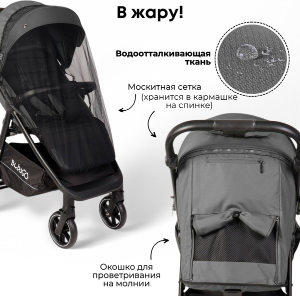 Детская прогулочная коляска Bubago Model Bass Light / BG 137-3