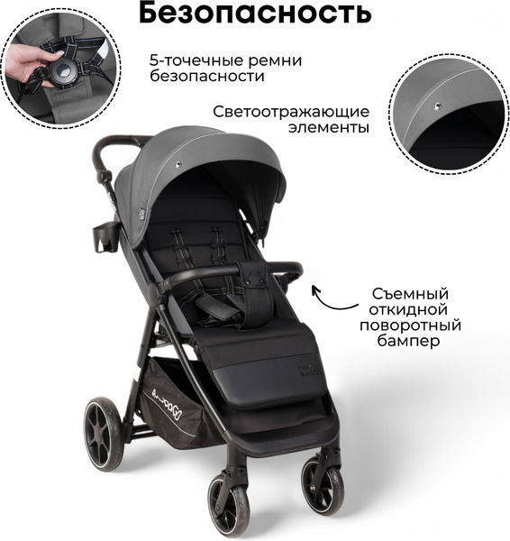 Детская прогулочная коляска Bubago Model Bass Light / BG 137-3