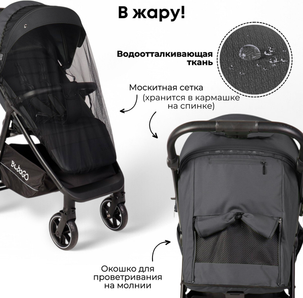 Детская прогулочная коляска Bubago Model Bass Light / BG 137-4 