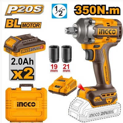 Аккумуляторный гайковерт INGCO CIWLI2035