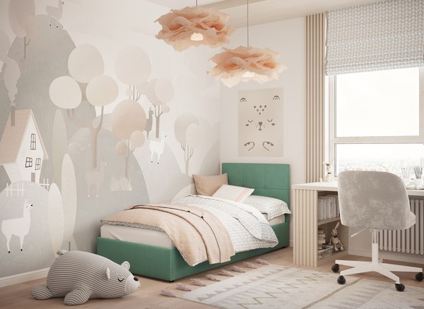 Односпальная кровать Moon Family 1261 / MF011985