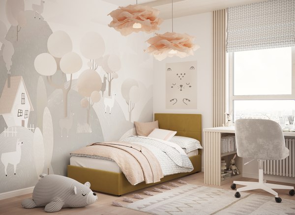 Односпальная кровать Moon Family 1261 / MF012025