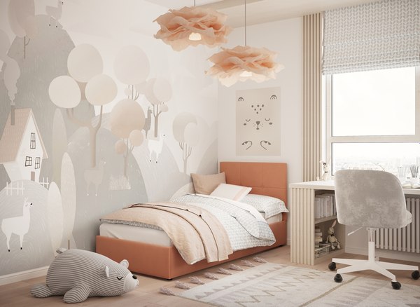 Односпальная кровать Moon Family 1261 / MF012165