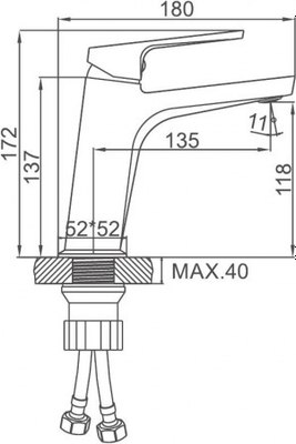 Смеситель Ledeme L1092D