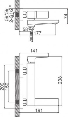 Смеситель Ledeme L3173