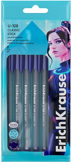 Набор шариковых ручек Erich Krause U-108 Stick Classic 1.0 Ultra Glide Technology / 63681 - фото