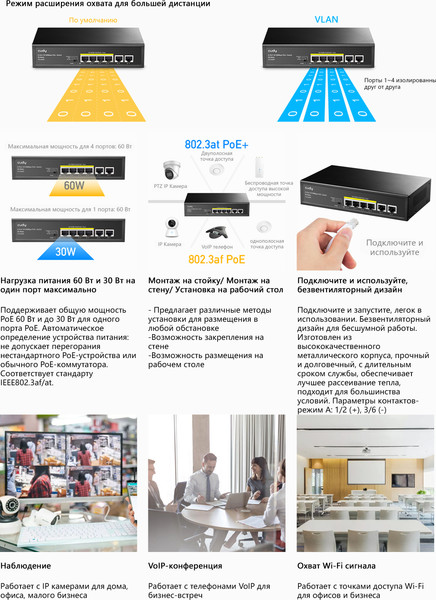 Коммутатор Cudy FS1006P