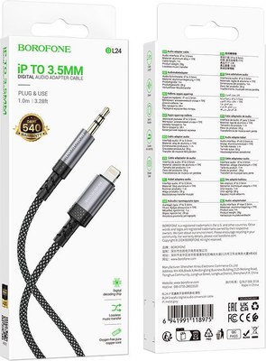 Кабель Borofone BL24 Lightning-AUX