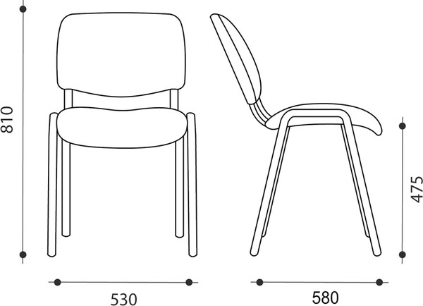 Стул офисный Helmi Изо HL-F01 / 330632