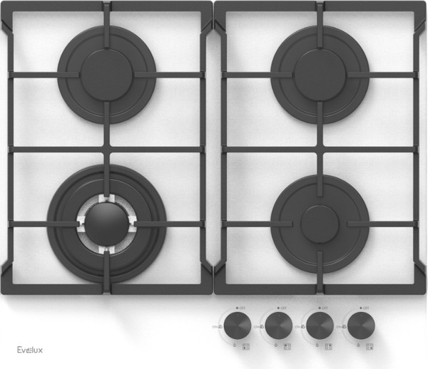 Газовая варочная панель Evelux HEG 675 WG - фото