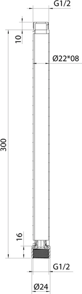 Удлинитель для душевых систем Milardo Ideal Spa ILS30CRM38