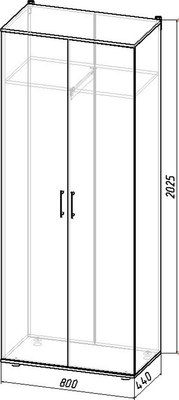 Шкаф Интермебель К-001