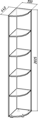 Стеллаж Интермебель К-006