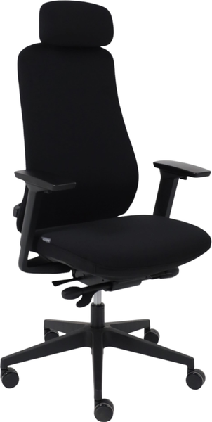 Кресло офисное AksHome Vortex (черная ткань/черный полиамид) - фото