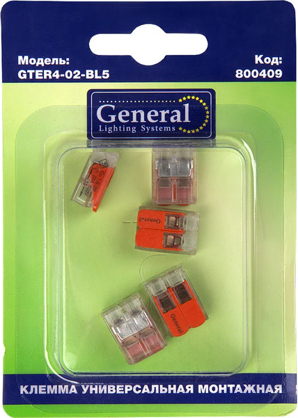 Набор клемм General Lighting GTER4-02-BL5 / 800409 - фото