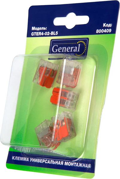 Набор клемм General Lighting GTER4-02-BL5 / 800409