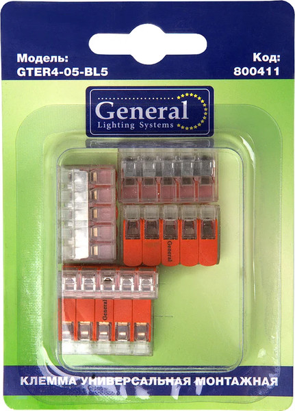 Набор клемм General Lighting GTER4-05-BL5 / 800411 - фото