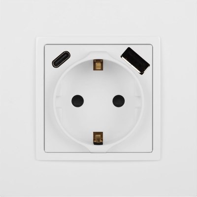 Розетка ЭРА Elegance 14-4108-01М 2P+E 16A-250В / Б0067710