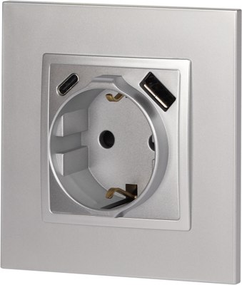 Розетка ЭРА Elegance 14-4108-03 2P+E 16A-250В / Б0067741