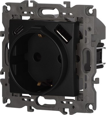 Розетка ЭРА Elegance 14-4108-05 2P+E 16A-250В / Б0067724