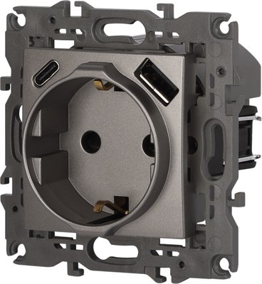 Розетка ЭРА Elegance 14-4108-16 2P+E 16A-250В / Б0067695