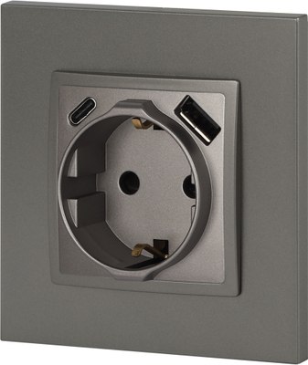 Розетка ЭРА Elegance 14-4108-16 2P+E 16A-250В / Б0067695