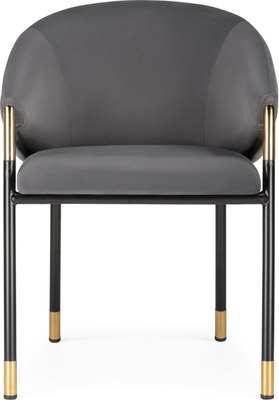 Стул Woodville Molton (серый/черный/золотой)