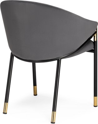 Стул Woodville Molton (серый/черный/золотой)