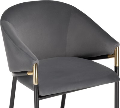 Стул Woodville Molton (серый/черный/золотой)