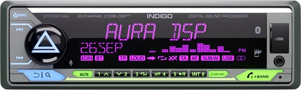 Бездисковая автомагнитола AURA Indigo-879DSP MKII - фото