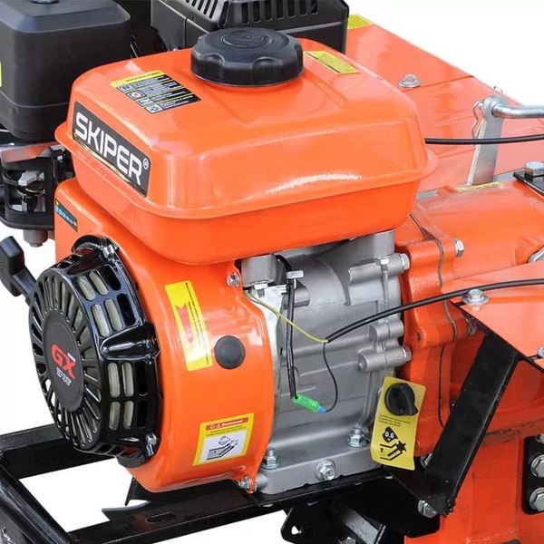 Миникультиватор бензиновый Skiper MB-880SE + колеса Brado 19х7-8 (комплект)