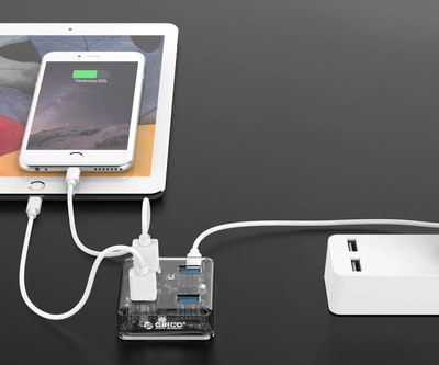 USB-хаб Orico MH4U-U3-10-CR-BP