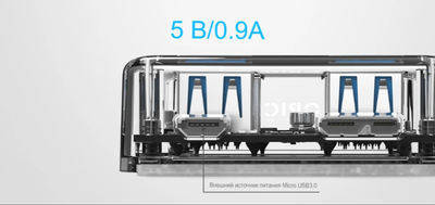 USB-хаб Orico MH4U-U3-10-CR-BP
