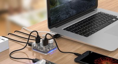 USB-хаб Orico MH4U-U3-10-CR-BP