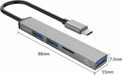 USB-хаб Orico AH-12F-GY-BP