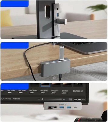 USB-хаб Orico MH4PC-10-SV-BP