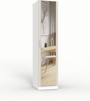 Шкаф-пенал Интермебель 420 с зеркалом / МР-05 - фото