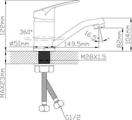 Смеситель Econoce EC0690BL
