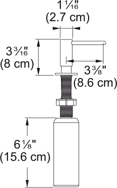 Дозатор встраиваемый в мойку Franke Atlas 112.0717.084