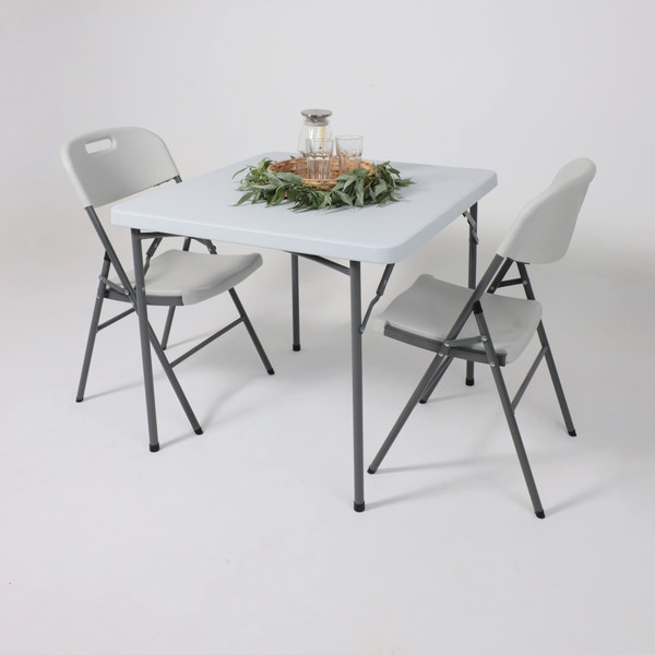 Стол складной AksHome 86x86x74 (белый)