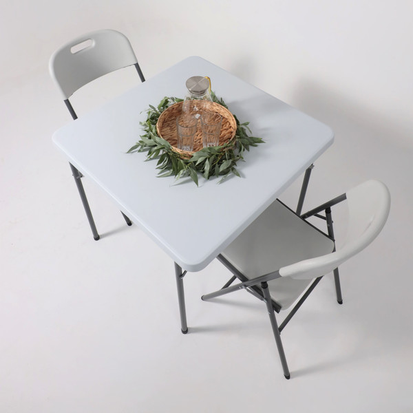 Стол складной AksHome 86x86x74 (белый)