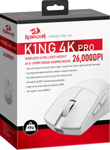 Мышь Redragon K1ng 4K Pro / 72212