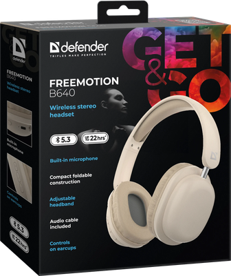 Беспроводные наушники Defender FreeMotion B640 / 63642