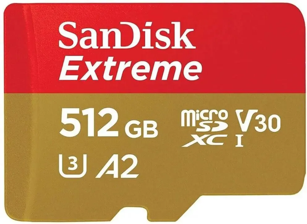 Карта памяти SanDisk Extreme MicroSDXC 512GB (SDSQXAV-512G-GN6MN) - фото