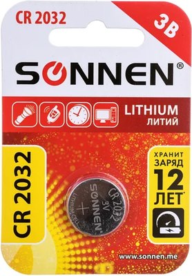 Батарейка Sonnen CR2032 - фото