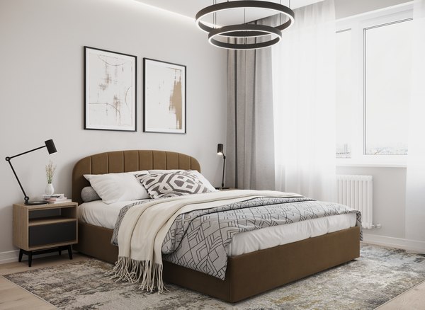 Двуспальная кровать Moon Family 1262 / MF012250