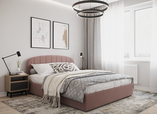 Двуспальная кровать Moon Family 1262 / MF012501